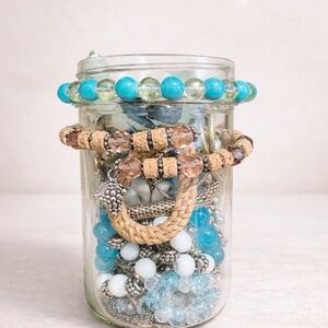Beachy Jewelry Jar
